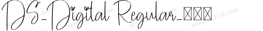 DS-Digital Regular字体转换